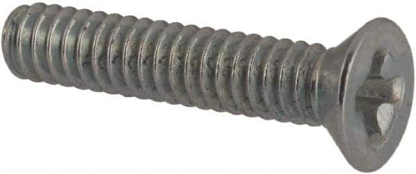 Value Collection - #3-48 UNC, 1/2" OAL Phillips Drive Machine Screw - Flat Head, Grade J82 Steel, Zinc-Plated Finish, Without Washer - Apex Tool & Supply