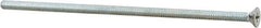 Value Collection - #10-24 UNC, 5" OAL Phillips Drive Machine Screw - Flat Head, Grade J82 Steel, Zinc-Plated Finish, Without Washer - Apex Tool & Supply