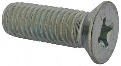 Value Collection - 1/2-13 UNC, 1-1/2" OAL Phillips Drive Machine Screw - Flat Head, Grade J82 Steel, Zinc-Plated Finish, Without Washer - Apex Tool & Supply