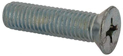 Value Collection - 1/2-13 UNC, 2" OAL Phillips Drive Machine Screw - Flat Head, Grade J82 Steel, Zinc-Plated Finish, Without Washer - Apex Tool & Supply
