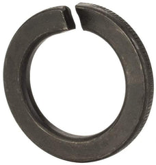 Value Collection - M27, 27.5mm ID, 43mm OD, 5mm Thick Split Lock Washer - Grade 8 Spring Steel, Zinc-Plated Finish, 27.5mm Min ID, 28.5mm Max ID - Apex Tool & Supply