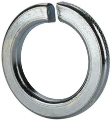Value Collection - M30, 30.5mm ID, 48.2mm OD, 6mm Thick Split Lock Washer - Grade 8 Spring Steel, Zinc-Plated Finish, 30.5mm Min ID, 31.7mm Max ID - Apex Tool & Supply