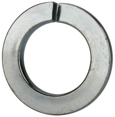 Value Collection - M33, 33.5mm ID, 55.2mm OD, 6mm Thick Split Lock Washer - Grade 8 Spring Steel, Zinc-Plated Finish, 33.5mm Min ID, 34.7mm Max ID, 55.2mm Min OD, 53.2mm Max OD - Apex Tool & Supply