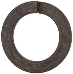 Value Collection - M42, 42.5mm ID, 68.2mm OD, 7mm Thick Split Lock Washer - Grade 8 Spring Steel, Zinc-Plated Finish, 42.5mm Min ID, 43.7mm Max ID - Apex Tool & Supply