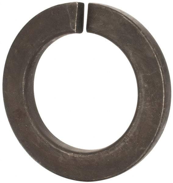 Value Collection - M45, 45.5mm ID, 71.2mm OD, 7mm Thick Split Lock Washer - Grade 8 Spring Steel, Zinc-Plated Finish, 45.5mm Min ID, 46.7mm Max ID - Apex Tool & Supply