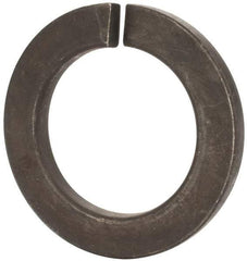 Value Collection - M45, 45.5mm ID, 71.2mm OD, 7mm Thick Split Lock Washer - Grade 8 Spring Steel, Zinc-Plated Finish, 45.5mm Min ID, 46.7mm Max ID - Apex Tool & Supply
