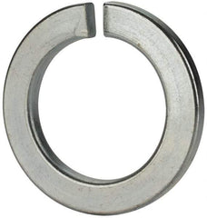 Value Collection - M48, 49mm ID, 75mm OD, 7mm Thick Split Lock Washer - Grade 8 Spring Steel, Zinc-Plated Finish, 49mm Min ID, 50.5mm Max ID - Apex Tool & Supply