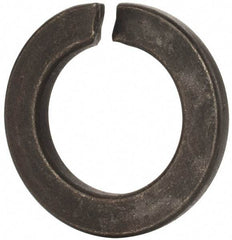 Value Collection - M33, 33.5mm ID, 55.2mm OD, 6mm Thick Split Lock Washer - Grade 8 Spring Steel, Uncoated, 33.5mm Min ID, 34.7mm Max ID, 55.2mm Min OD, 53.2mm Max OD - Apex Tool & Supply
