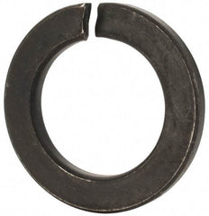 Value Collection - M36, 36.5mm ID, 58.2mm OD, 6mm Thick Split Lock Washer - Grade 8 Spring Steel, Uncoated, 36.5mm Min ID, 37.7mm Max ID - Apex Tool & Supply