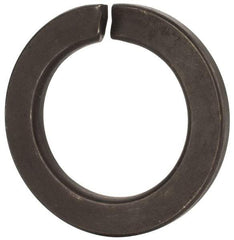 Value Collection - M39, 39.5mm ID, 61.2mm OD, 6mm Thick Split Lock Washer - Grade 8 Spring Steel, Uncoated, 39.5mm Min ID, 40.7mm Max ID - Apex Tool & Supply
