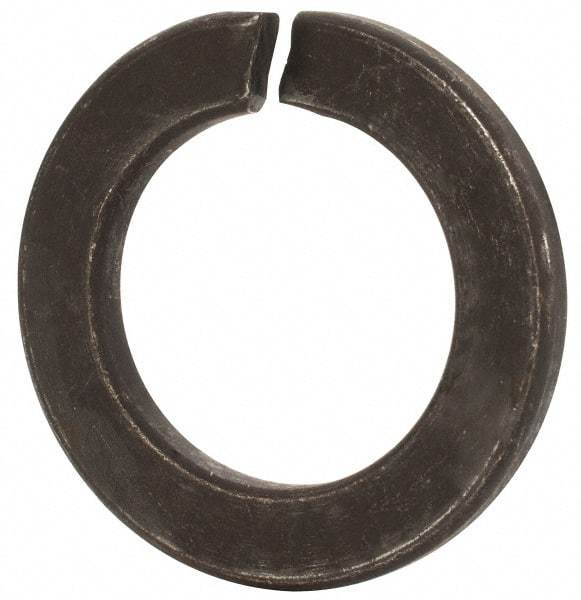 Value Collection - M42, 42.5mm ID, 68.2mm OD, 7mm Thick Split Lock Washer - Grade 8 Spring Steel, Uncoated, 42.5mm Min ID, 43.7mm Max ID - Apex Tool & Supply