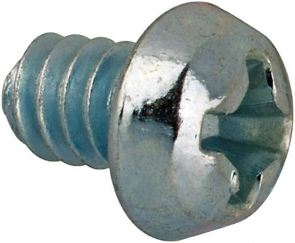Value Collection - #6-32 UNC, 3/16" Length Under Head Phillips Drive Machine Screw - Round Head, Grade J82 Steel, Zinc-Plated Finish, Without Washer - Apex Tool & Supply