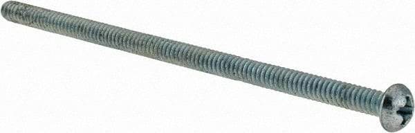 Value Collection - #6-32 UNC, 3" Length Under Head Phillips Drive Machine Screw - Round Head, Grade J82 Steel, Zinc-Plated Finish, Without Washer - Apex Tool & Supply