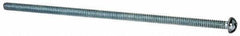 Value Collection - #6-32 UNC, 4" Length Under Head Phillips Drive Machine Screw - Round Head, Grade J82 Steel, Zinc-Plated Finish, Without Washer - Apex Tool & Supply