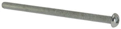 Value Collection - #8-32 UNC, 2-3/4" Length Under Head Phillips Drive Machine Screw - Round Head, Grade J82 Steel, Zinc-Plated Finish, Without Washer - Apex Tool & Supply