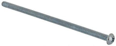 Value Collection - #8-32 UNC, 3-1/2" Length Under Head Phillips Drive Machine Screw - Round Head, Grade J82 Steel, Zinc-Plated Finish, Without Washer - Apex Tool & Supply