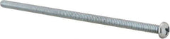 Value Collection - #10-24 UNC, 4-1/2" Length Under Head Phillips Drive Machine Screw - Round Head, Grade J82 Steel, Zinc-Plated Finish, Without Washer - Apex Tool & Supply