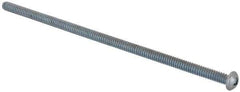 Value Collection - #10-24 UNC, 5" Length Under Head Phillips Drive Machine Screw - Round Head, Grade J82 Steel, Zinc-Plated Finish, Without Washer - Apex Tool & Supply