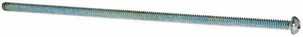 Value Collection - #10-24 UNC, 6" Length Under Head Phillips Drive Machine Screw - Round Head, Grade J82 Steel, Zinc-Plated Finish, Without Washer - Apex Tool & Supply