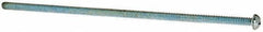 Value Collection - #10-24 UNC, 6" Length Under Head Phillips Drive Machine Screw - Round Head, Grade J82 Steel, Zinc-Plated Finish, Without Washer - Apex Tool & Supply