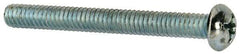 Value Collection - #12-24 UNC, 2" Length Under Head Phillips Drive Machine Screw - Round Head, Grade J82 Steel, Zinc-Plated Finish, Without Washer - Apex Tool & Supply