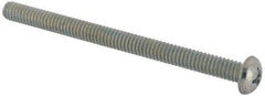 Value Collection - 1/4-20 UNC, 3-1/2" Length Under Head Phillips Drive Machine Screw - Round Head, Grade J82 Steel, Zinc-Plated Finish, Without Washer - Apex Tool & Supply