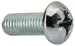 Value Collection - 1/4-28 UNF, 5/8" Length Under Head Phillips Drive Machine Screw - Round Head, Grade J82 Steel, Zinc-Plated Finish, Without Washer - Apex Tool & Supply