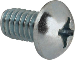 Value Collection - 5/16-18 UNC, 1/2" Length Under Head Phillips Drive Machine Screw - Round Head, Grade J82 Steel, Zinc-Plated Finish, Without Washer - Apex Tool & Supply
