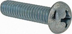 Value Collection - 5/16-18 UNC, 1-1/4" Length Under Head Phillips Drive Machine Screw - Round Head, Grade J82 Steel, Zinc-Plated Finish, Without Washer - Apex Tool & Supply