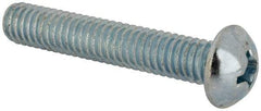 Value Collection - 5/16-18 UNC, 1-3/4" Length Under Head Phillips Drive Machine Screw - Round Head, Grade J82 Steel, Zinc-Plated Finish, Without Washer - Apex Tool & Supply