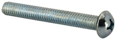 Value Collection - 5/16-18 UNC, 2-1/2" Length Under Head Phillips Drive Machine Screw - Round Head, Grade J82 Steel, Zinc-Plated Finish, Without Washer - Apex Tool & Supply