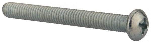 Value Collection - 5/16-18 UNC, 3" Length Under Head Phillips Drive Machine Screw - Round Head, Grade J82 Steel, Zinc-Plated Finish, Without Washer - Apex Tool & Supply