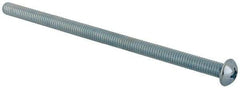 Value Collection - 5/16-18 UNC, 6" Length Under Head Phillips Drive Machine Screw - Round Head, Grade J82 Steel, Zinc-Plated Finish, Without Washer - Apex Tool & Supply