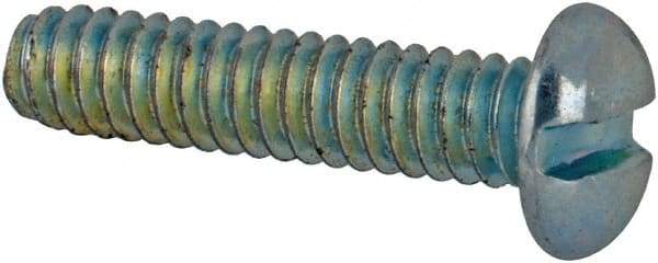 Value Collection - #3-48 UNC, 7/16" Length Under Head Slotted Drive Machine Screw - Pan Head, Grade J82 Steel, Zinc-Plated Finish, Without Washer - Apex Tool & Supply