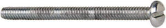 Value Collection - #4-40 UNC, 1-1/2" Length Under Head Slotted Drive Machine Screw - Pan Head, Grade J82 Steel, Zinc-Plated Finish, Without Washer - Apex Tool & Supply