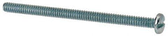 Value Collection - #6-32 UNC, 2-1/4" Length Under Head Slotted Drive Machine Screw - Pan Head, Grade J82 Steel, Zinc-Plated Finish, Without Washer - Apex Tool & Supply