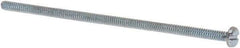 Value Collection - #6-32 UNC, 3-1/2" Length Under Head Slotted Drive Machine Screw - Pan Head, Grade J82 Steel, Zinc-Plated Finish, Without Washer - Apex Tool & Supply