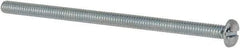 Value Collection - #8-32 UNC, 3" Length Under Head Slotted Drive Machine Screw - Pan Head, Grade J82 Steel, Zinc-Plated Finish, Without Washer - Apex Tool & Supply