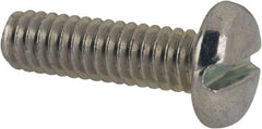 Value Collection - #12-24 UNC, 3/4" Length Under Head Slotted Drive Machine Screw - Pan Head, Grade J82 Steel, Zinc-Plated Finish, Without Washer - Apex Tool & Supply