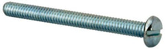 Value Collection - 1/4-20 UNC, 2-3/4" Length Under Head Slotted Drive Machine Screw - Pan Head, Grade J82 Steel, Zinc-Plated Finish, Without Washer - Apex Tool & Supply