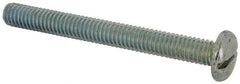 Value Collection - 5/16-18 UNC, 3" Length Under Head Slotted Drive Machine Screw - Pan Head, Grade J82 Steel, Zinc-Plated Finish, Without Washer - Apex Tool & Supply