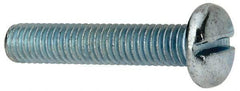 Value Collection - 3/8-16 UNC, 2" Length Under Head Slotted Drive Machine Screw - Pan Head, Grade J82 Steel, Zinc-Plated Finish, Without Washer - Apex Tool & Supply