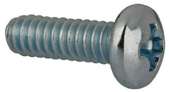 Value Collection - #3-48 UNC, 5/16" Length Under Head Phillips Drive Machine Screw - Pan Head, Grade J82 Steel, Zinc-Plated Finish, Without Washer - Apex Tool & Supply