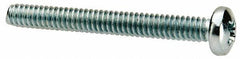 Value Collection - #3-48 UNC, 7/8" Length Under Head Phillips Drive Machine Screw - Pan Head, Grade J82 Steel, Zinc-Plated Finish, Without Washer - Apex Tool & Supply