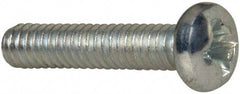 Value Collection - #5-40 UNC, 5/8" Length Under Head Phillips Drive Machine Screw - Pan Head, Grade J82 Steel, Zinc-Plated Finish, Without Washer - Apex Tool & Supply