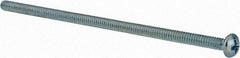 Value Collection - #6-32 UNC, 3-1/2" Length Under Head Phillips Drive Machine Screw - Pan Head, Grade J82 Steel, Zinc-Plated Finish, Without Washer - Apex Tool & Supply