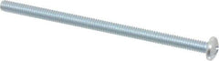 Value Collection - #8-32 UNC, 3" Length Under Head Phillips Drive Machine Screw - Pan Head, Grade J82 Steel, Zinc-Plated Finish, Without Washer - Apex Tool & Supply