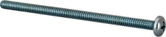 Value Collection - #10-24 UNC, 3-1/2" Length Under Head Phillips Drive Machine Screw - Pan Head, Grade J82 Steel, Zinc-Plated Finish, Without Washer - Apex Tool & Supply