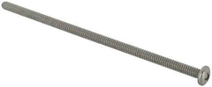 Value Collection - #10-24 UNC, 5" Length Under Head Phillips Drive Machine Screw - Pan Head, Grade J82 Steel, Zinc-Plated Finish, Without Washer - Apex Tool & Supply