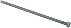 Value Collection - #10-24 UNC, 6" Length Under Head Phillips Drive Machine Screw - Pan Head, Grade J82 Steel, Zinc-Plated Finish, Without Washer - Apex Tool & Supply